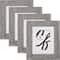 4 Pack Craig Frames American Barn Light Gray Picture Frame with Mat